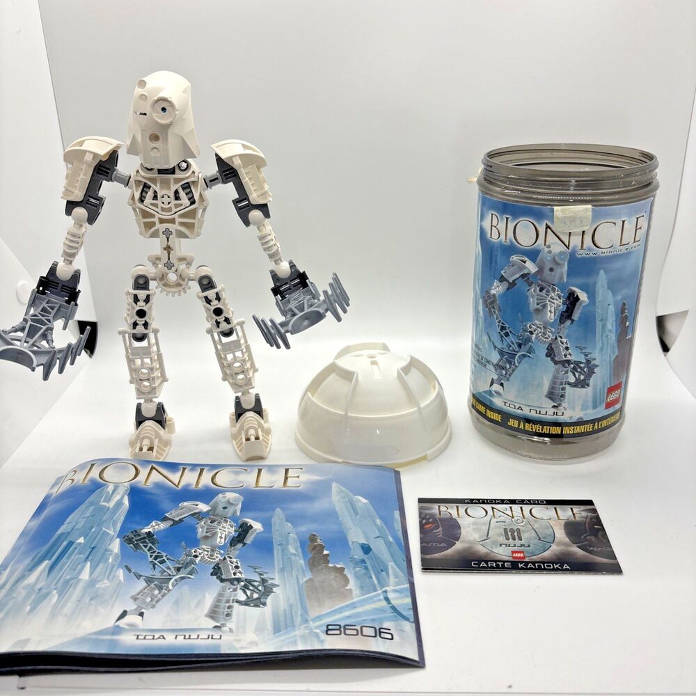 LEGO BIONICLE: Nuju (8606) Complete With Instructions In Canister
